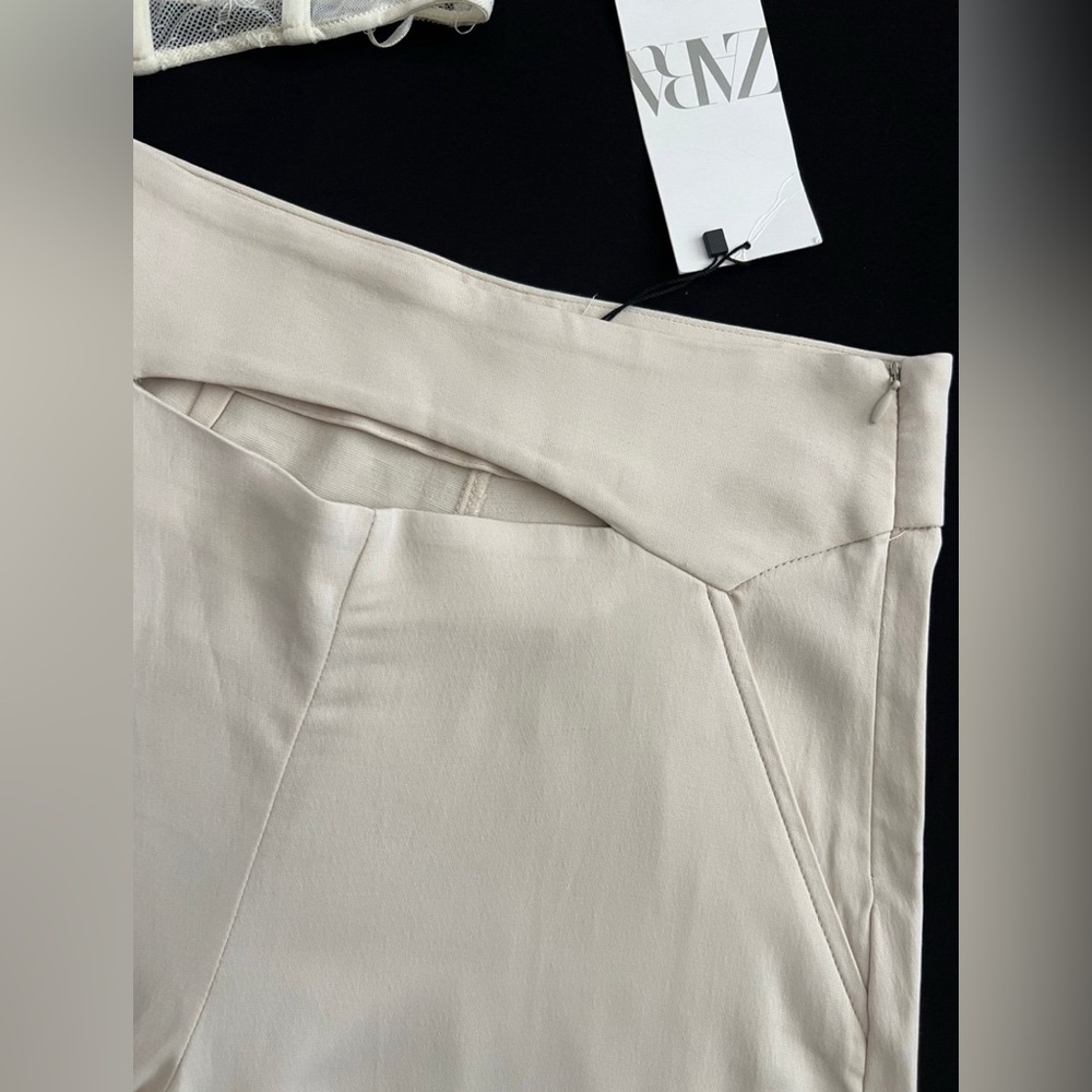 Cream Lace Bustier Top and Pants - Picture 3 of 10